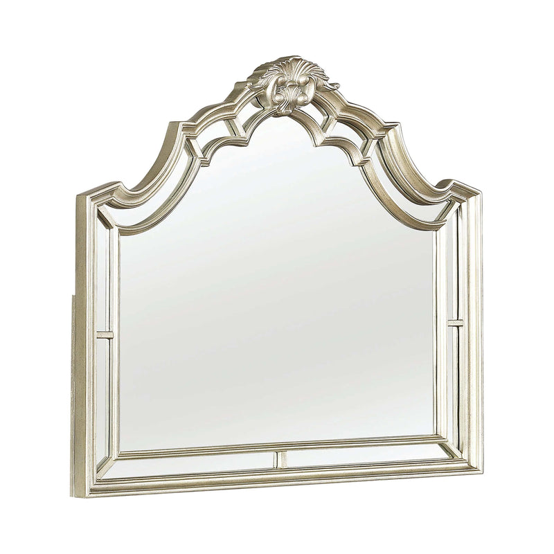 Heidi - Metallic Platinum - Arched Mirror - Ornate Home