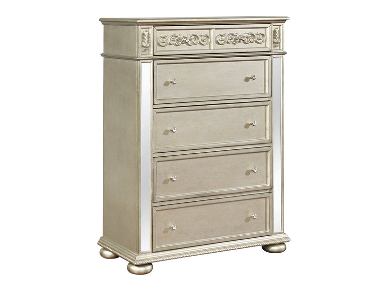 Heidi - Metallic Platinum - Chest - Ornate Home