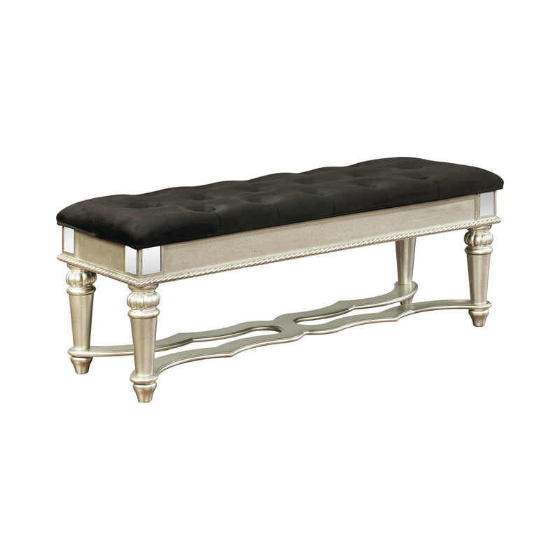 Heidi - Metallic Platinum - Bench - Ornate Home