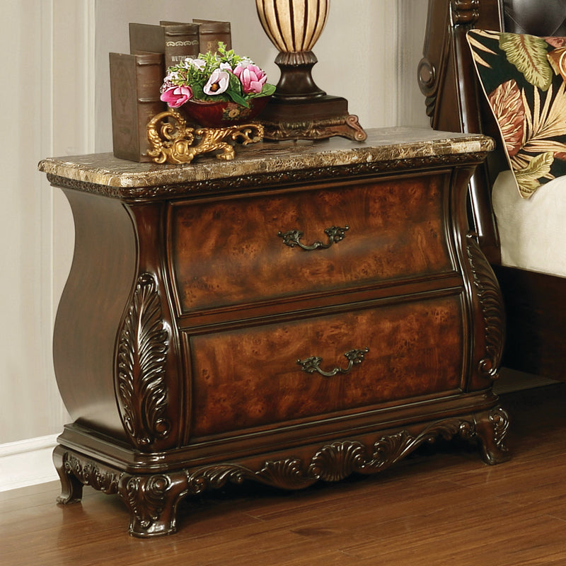 Exeter - Dark Burl - Nightstand - Ornate Home