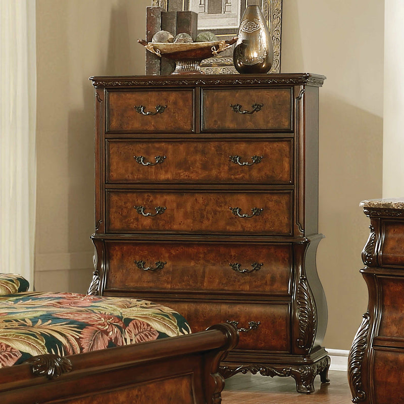 Exeter - Dark Burl - Chest - Ornate Home