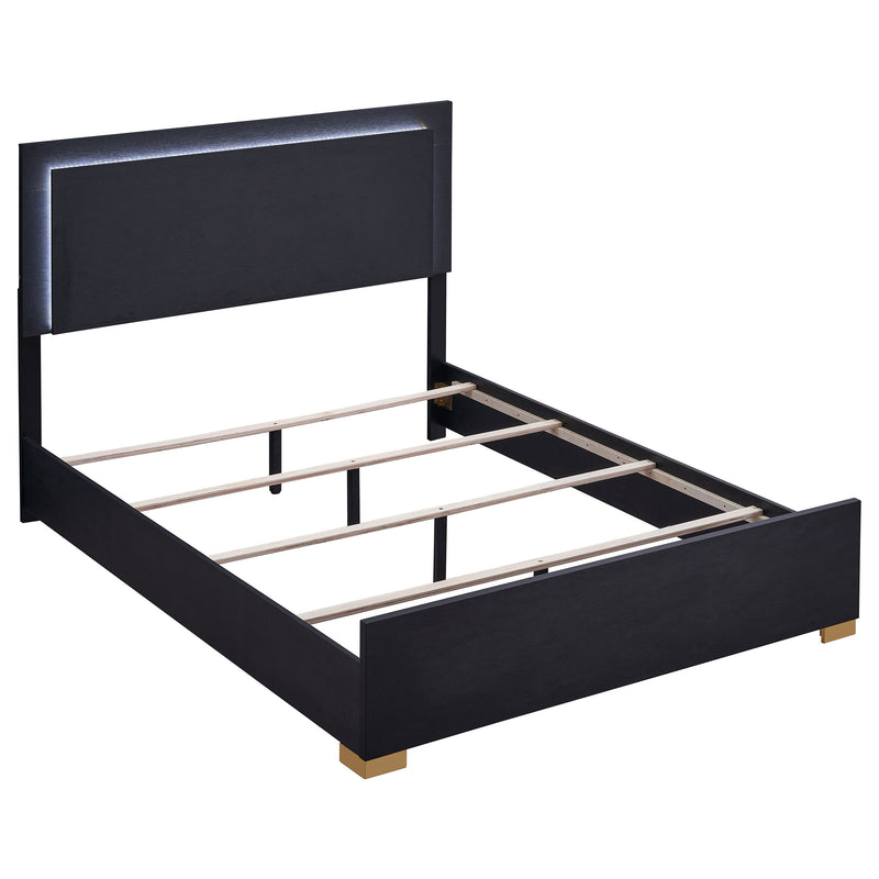 Marceline Black Eastern King Bed 4 Pc Set