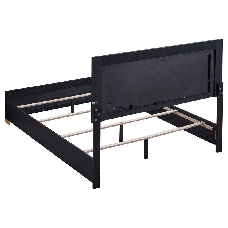 Marceline Black Eastern King Bed 4 Pc Set