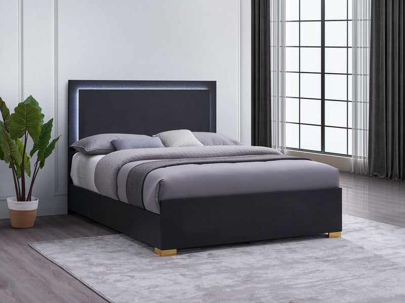 Marceline Black Eastern King Bed