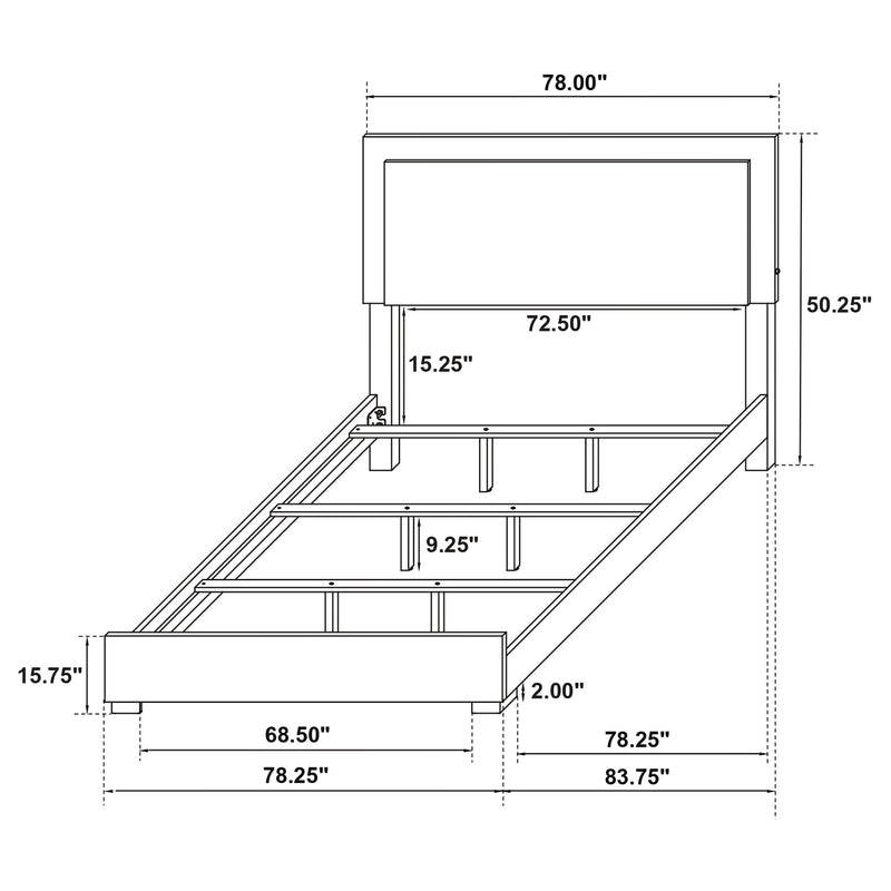 Marceline Black Eastern King Bed