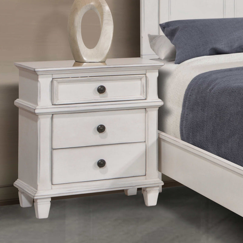 Carolina - Antique White - Nightstand - Ornate Home