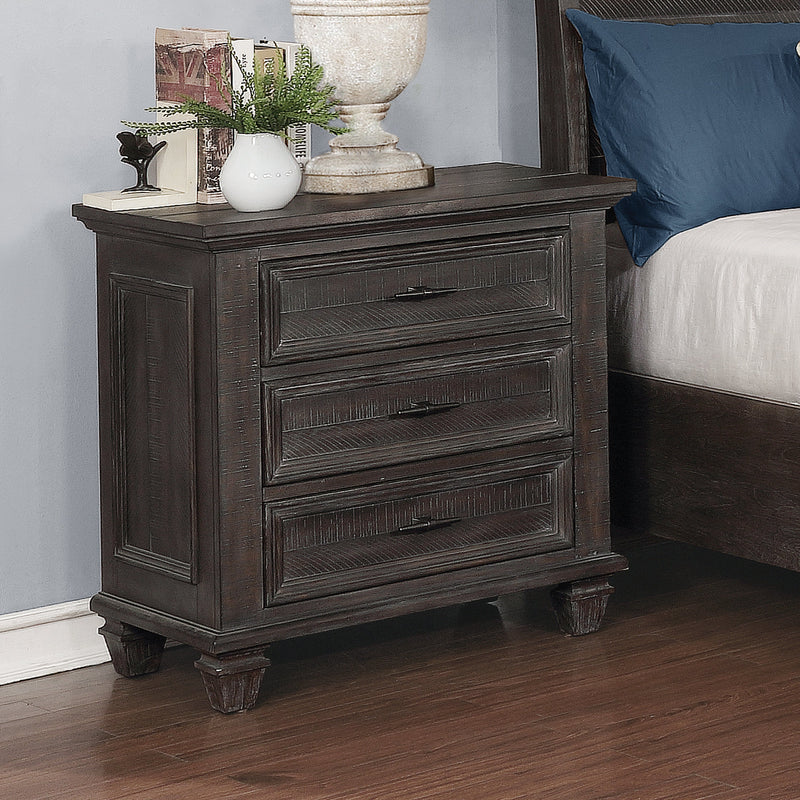 Atascadero - Weathered Carbon - Nightstand - Ornate Home