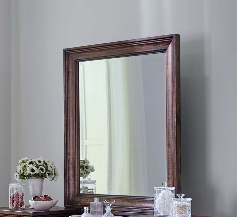 Avenue - Weathered Burnished Brown - Rectangle Vanity Mirror - Ornate Home