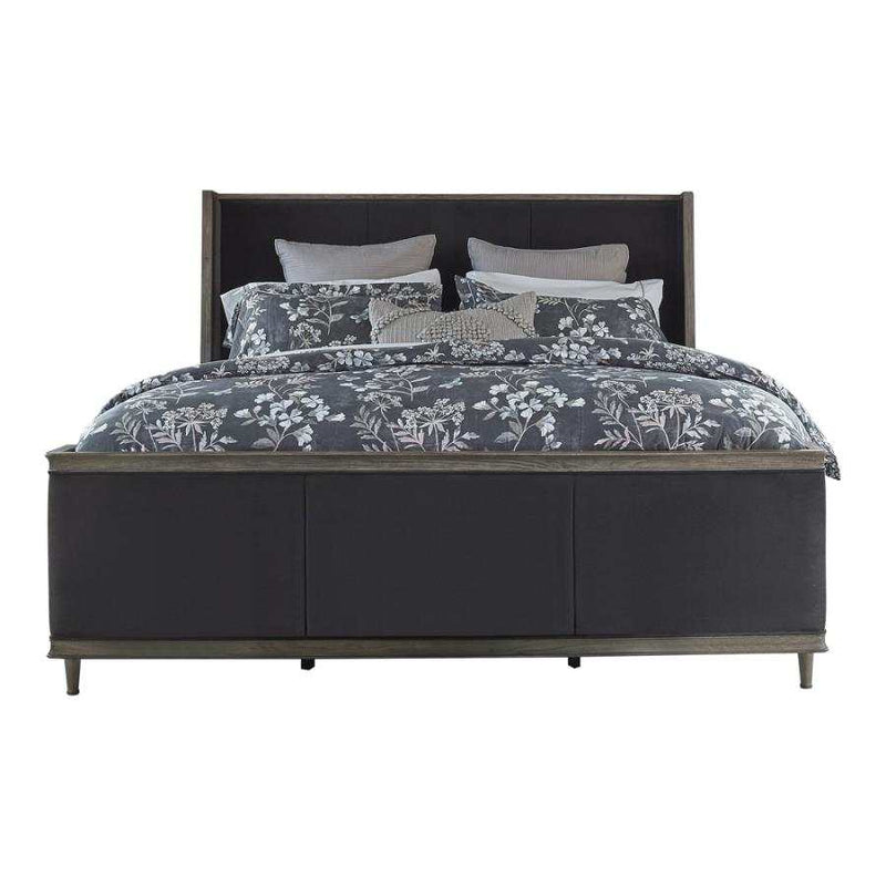 Alderwood - Charcoal - Eastern King Panel Bed - Ornate Home