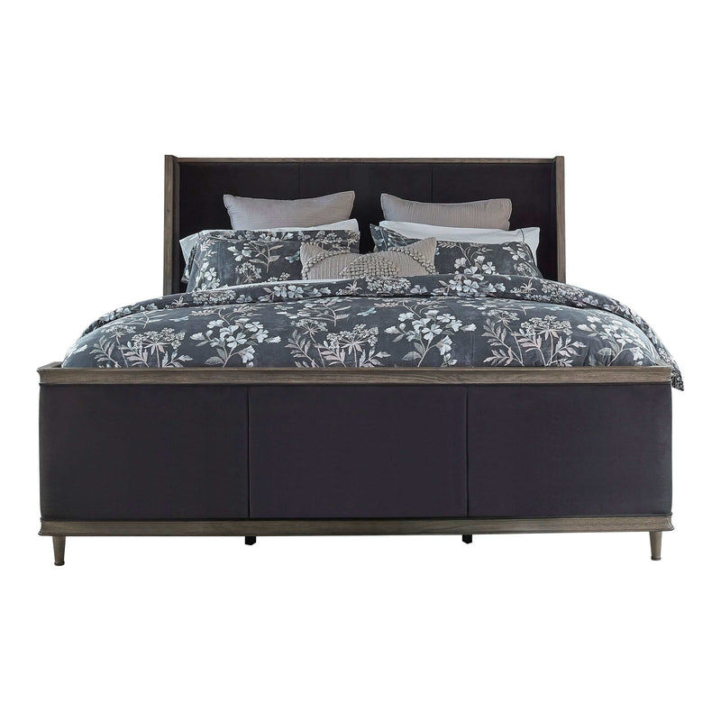 Alderwood - Charcoal Grey - California King Panel Bed - Ornate Home