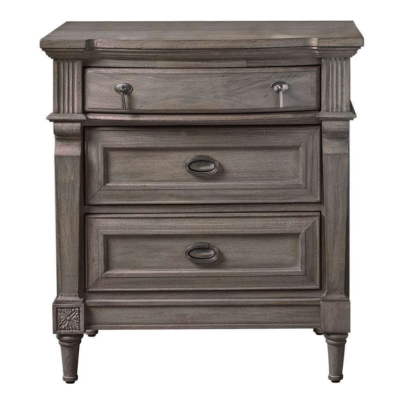 Alderwood - French Grey - Nightstand - Ornate Home