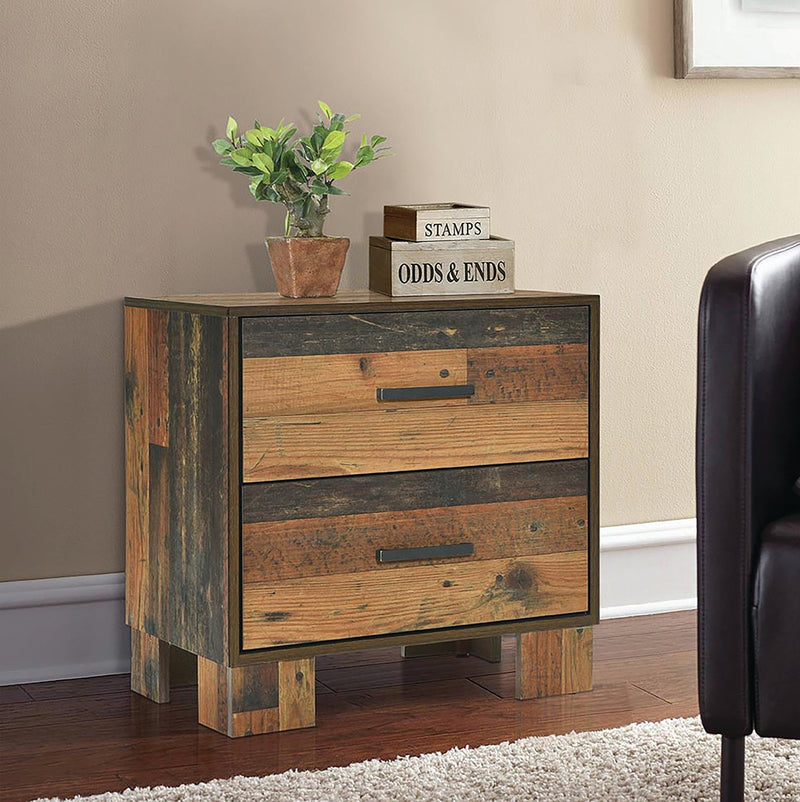 Sidney - Rustic Pine - Nightstand - Ornate Home