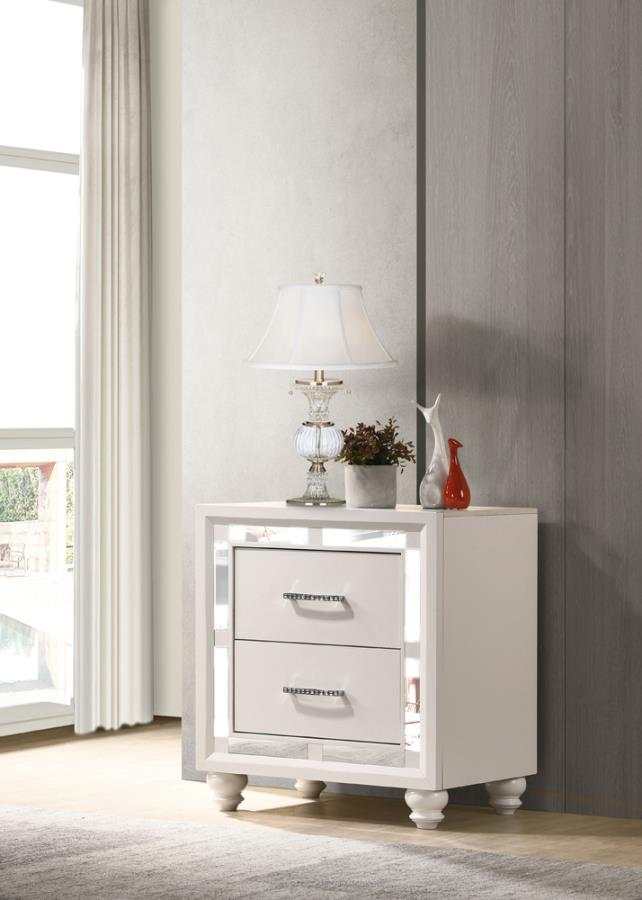 Whitaker - White - Nightstand - Ornate Home