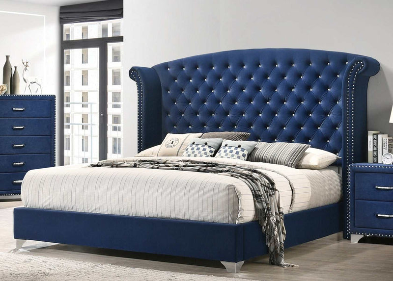 Melody - Pacific Blue - Eastern King Bed - Ornate Home