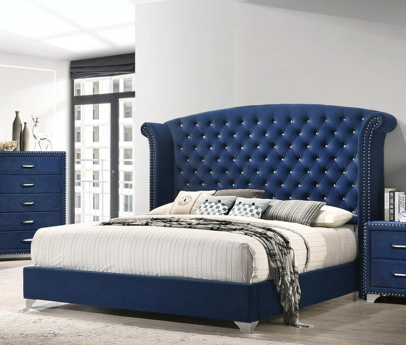 Melody - Pacific Blue - Queen Bed - Ornate Home