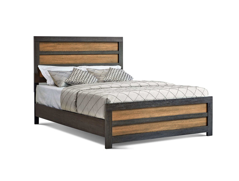 Dewcrest - Caramel & Licorice - Eastern King Panel Bed - Ornate Home