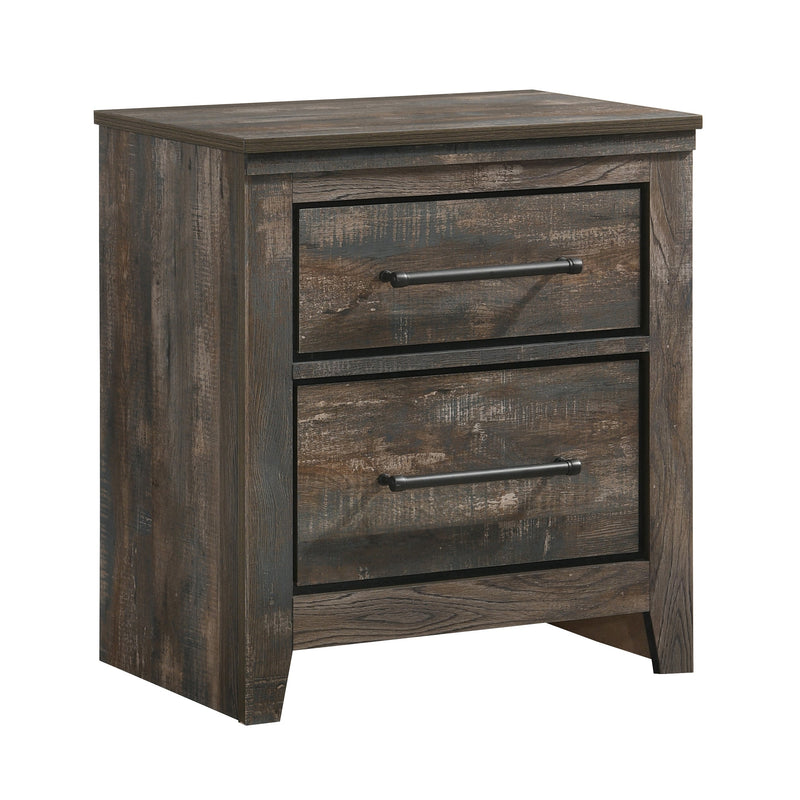 Ridgedale - Weathered Dark Brown - Nightstand - Ornate Home