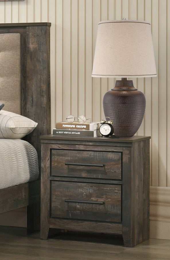 Ridgedale - Weathered Dark Brown - Nightstand - Ornate Home