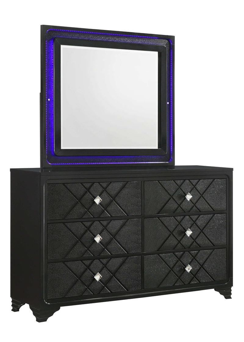 Penelope - Black - Dresser Mirror - Ornate Home