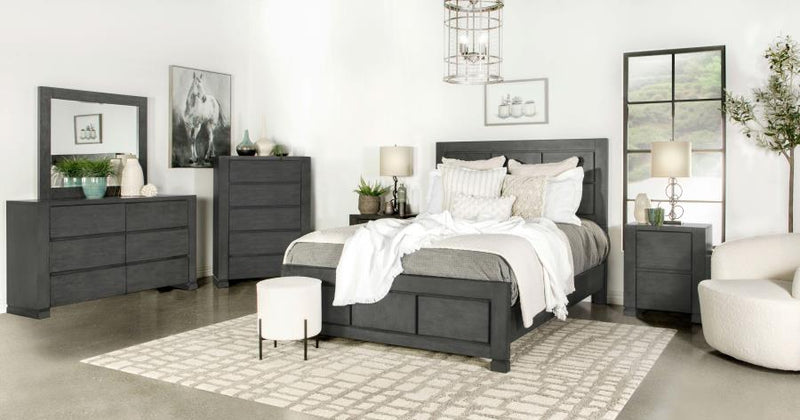 [HOT DEAL] 🔥 Lorenzo Dark Grey Queen Bedroom Set