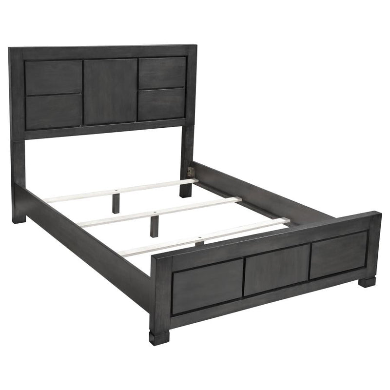 Lorenzo Dark Grey Queen Bed