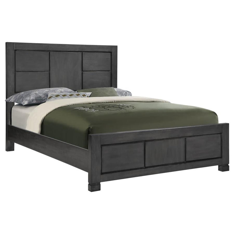 Lorenzo Dark Grey Queen Bed