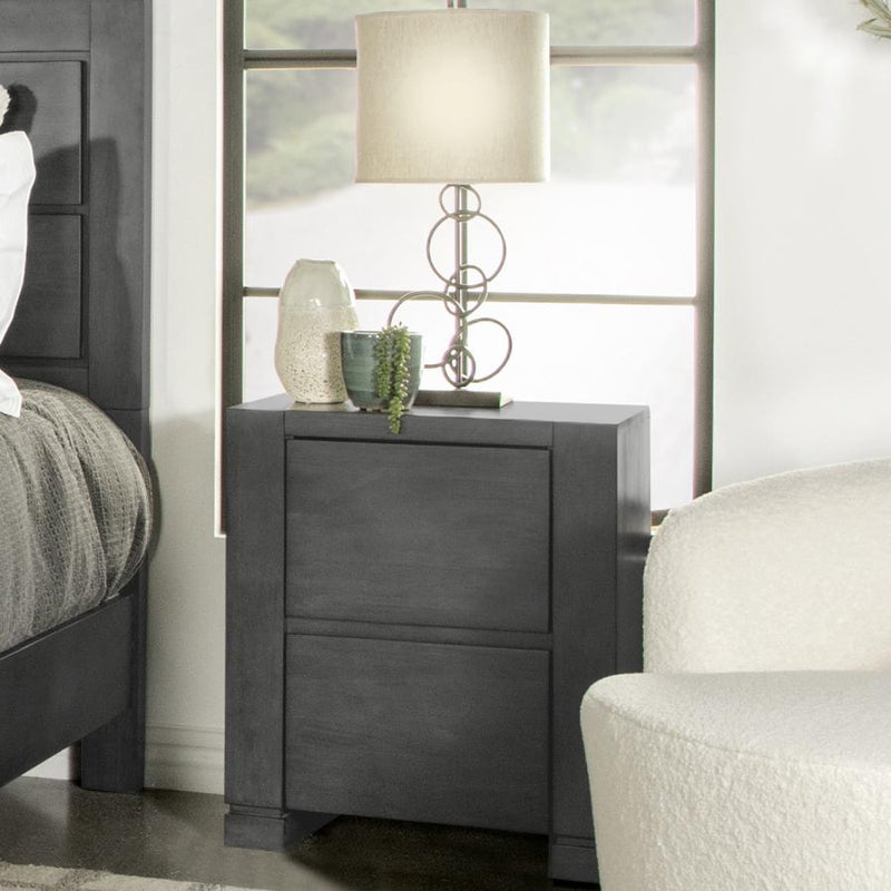 Lorenzo Dark Grey Nightstand