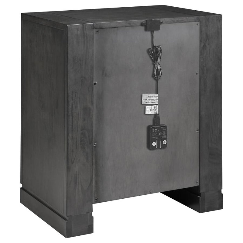 Lorenzo Dark Grey Nightstand