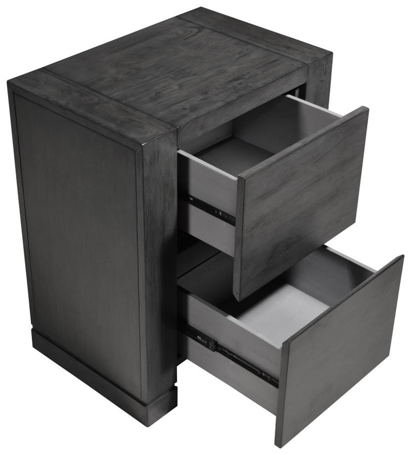 Lorenzo Dark Grey Nightstand