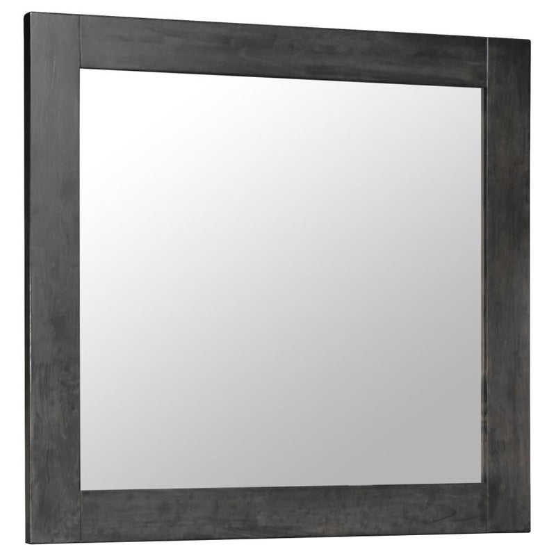 Lorenzo Dark Grey Rectangular Mirror