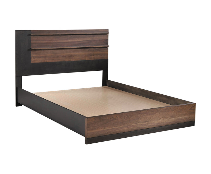 Azalia Black & Walnut California King Bed