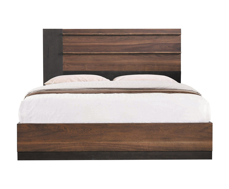 Azalia Black & Walnut California King Bed