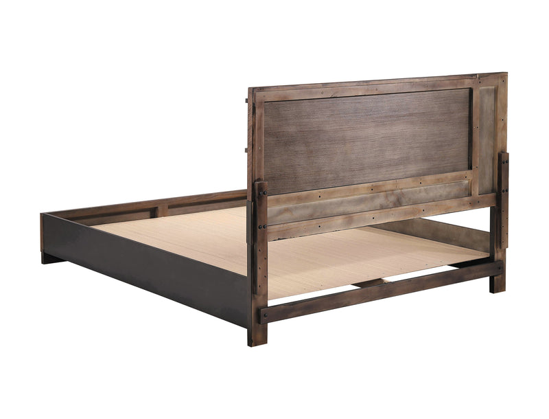 Azalia Black & Walnut California King Bed