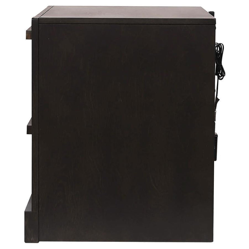 Azalia Black & Walnut Nightstand