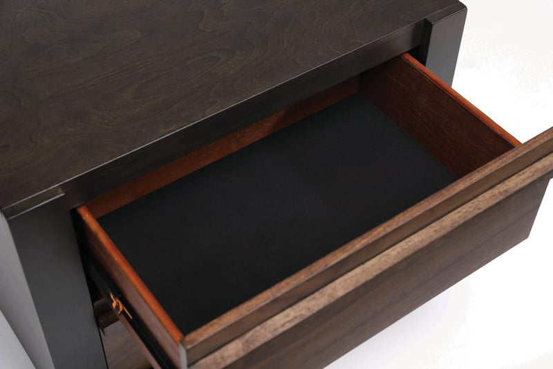 Azalia Black & Walnut Nightstand