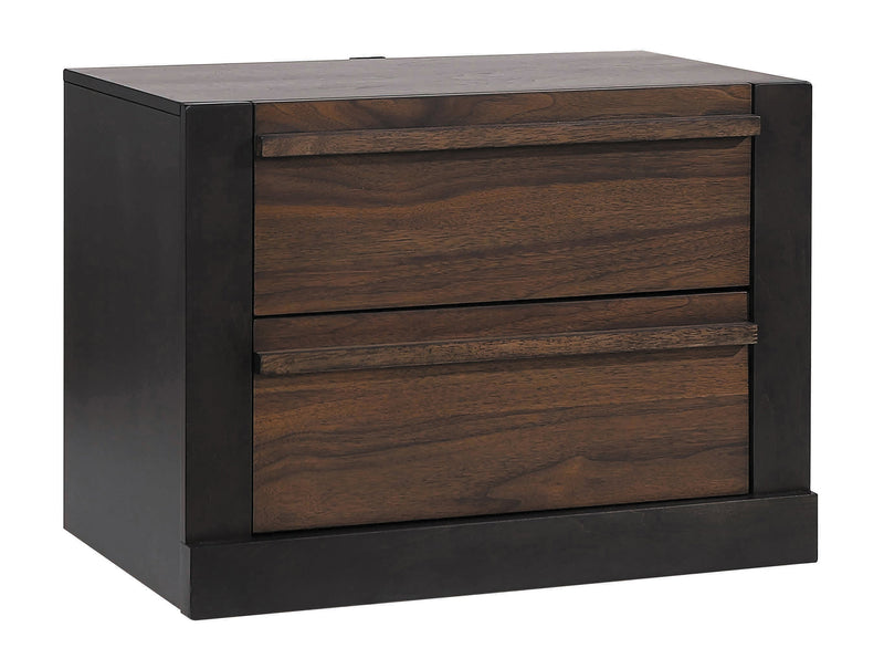 Azalia Black & Walnut Nightstand