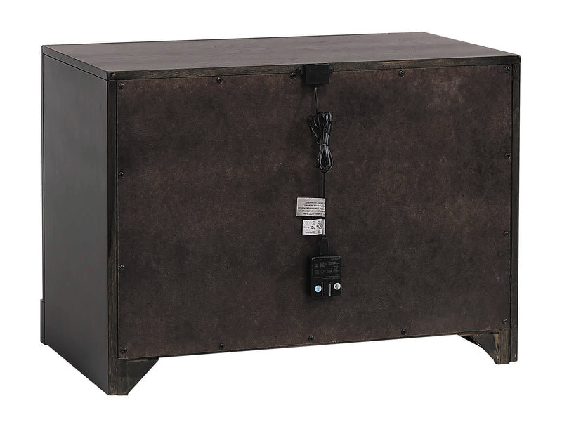 Azalia Black & Walnut Nightstand