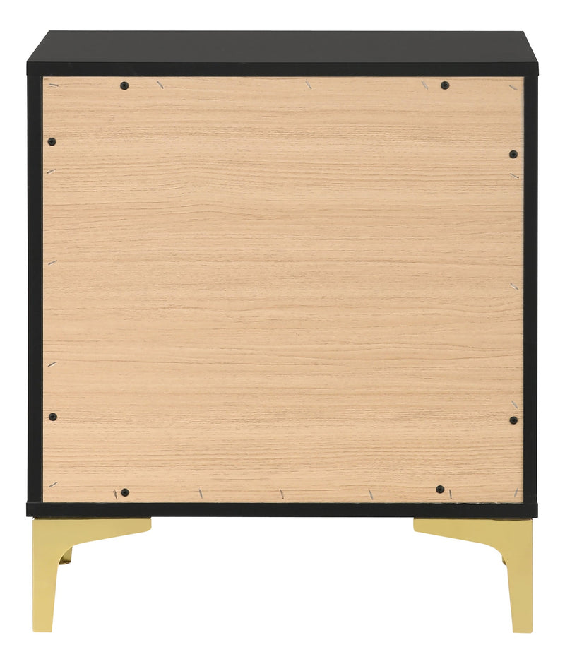 Kendall Black & Gold Nightstand