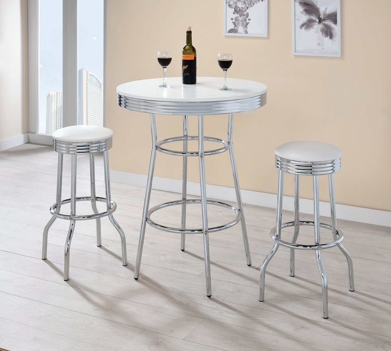 Cleveland - Chrome - Bar Stool (Set Of 2) - Ornate Home