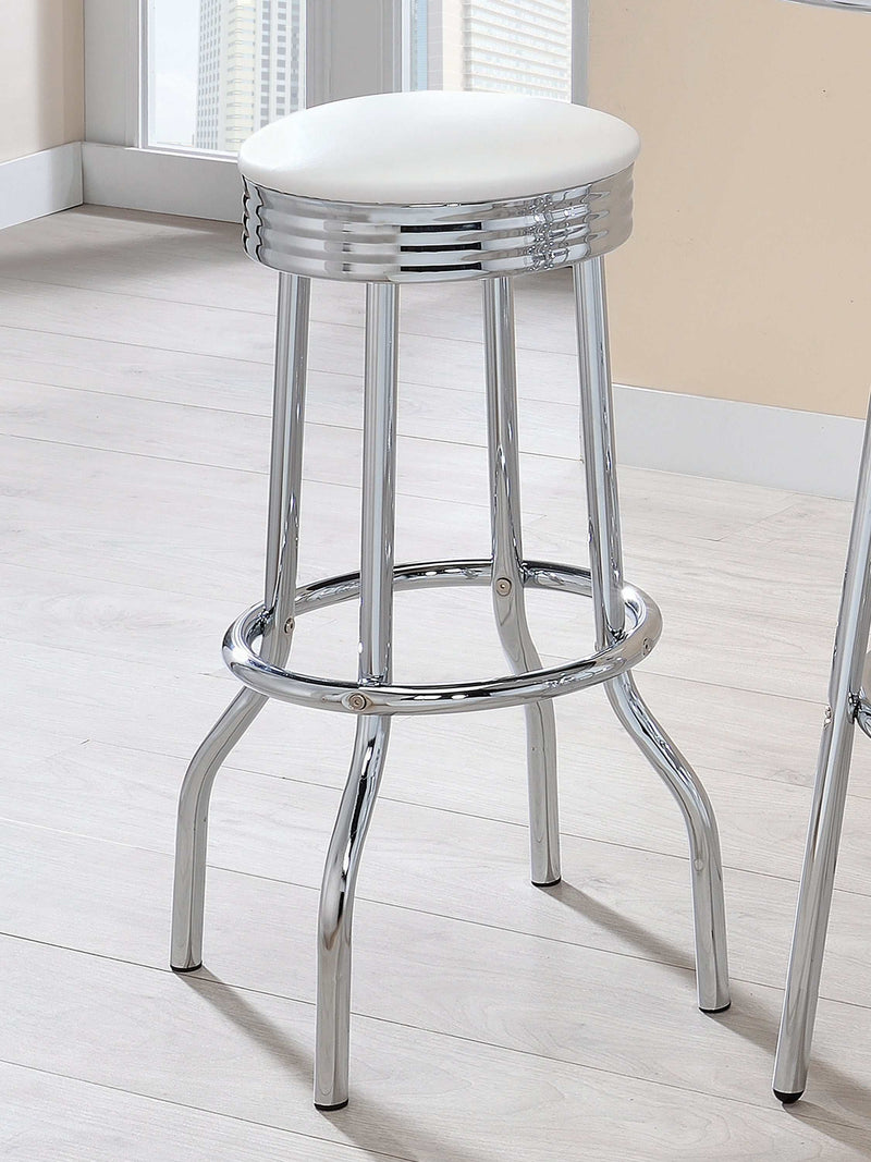 Cleveland - Chrome - Bar Stool (Set Of 2) - Ornate Home