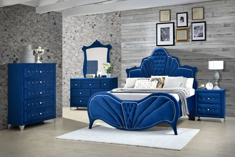 Dante - Blue Velvet - Chest - Ornate Home