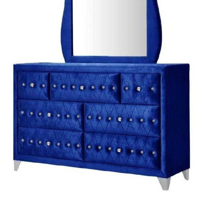 Dante - Blue Velvet - Dresser - Ornate Home