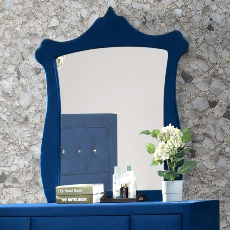 Dante - Blue Velvet - Mirror - Ornate Home