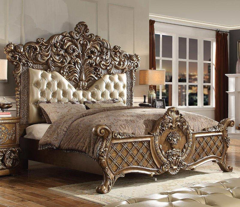 Constantine - Brown & Gold - Eastern King Bed - Ornate Home