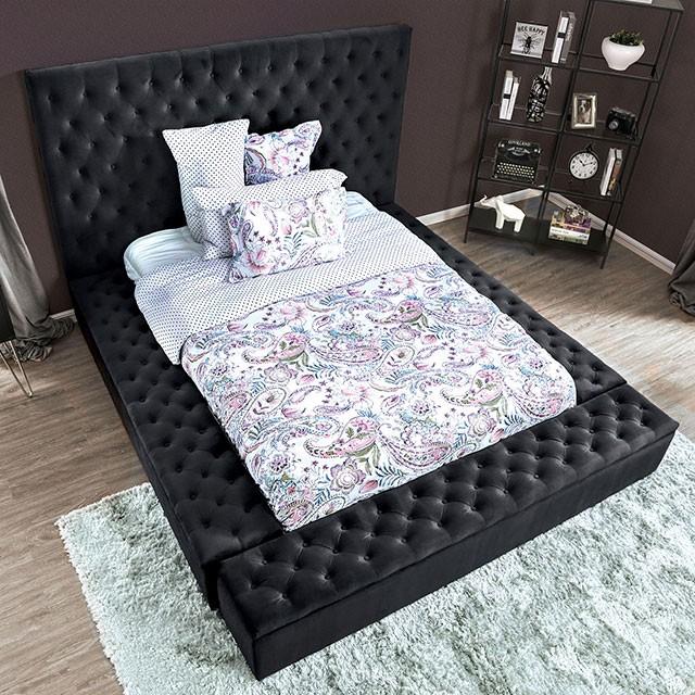 Davida Dark Gray Queen Bed