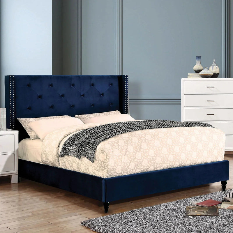 Anabelle - Navy Blue - Queen Bed - Ornate Home