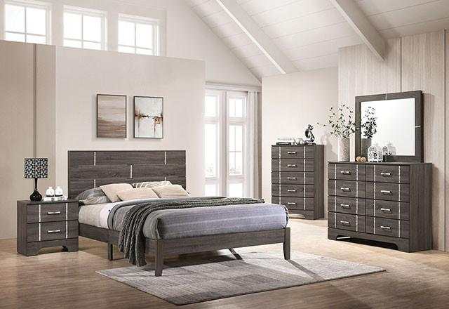 Richterswil - Gray - Queen Panel Bedroom Set / 5pc - Ornate Home