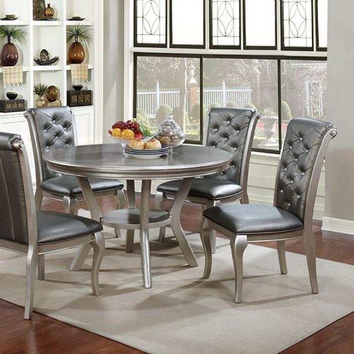 Amina - Champagne - Dining Room Set / 5pc - Ornate Home