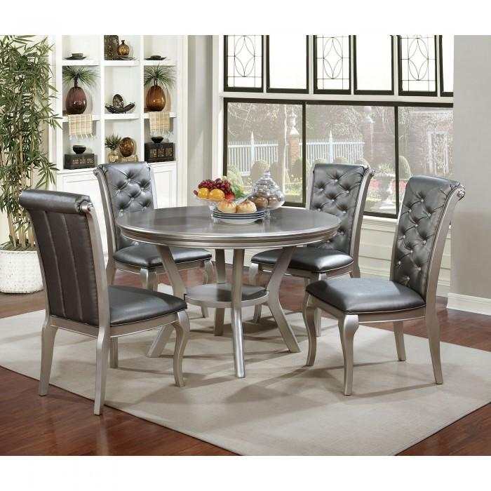 Amina - Champagne - Dining Room Set / 5pc - Ornate Home