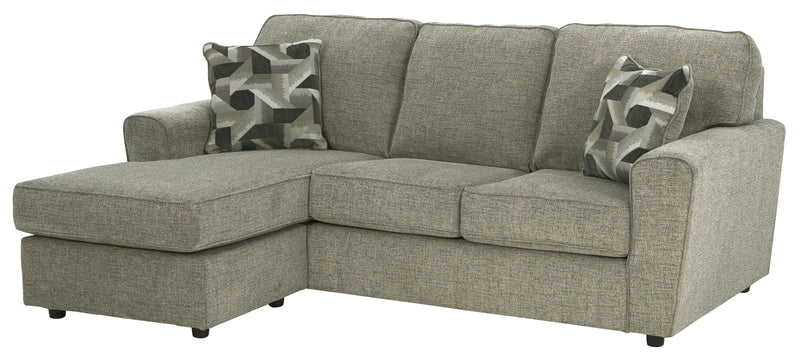 Cascilla Pewter Sofa Chaise